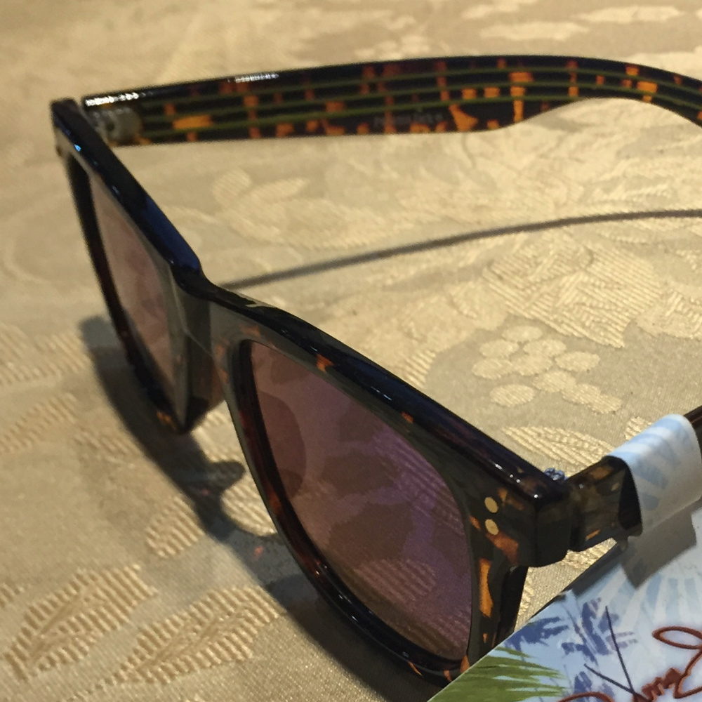 BNWT TIGER BLACK/BUTTERSCOTCH FRAME W/BLUE LENS - Picture 4 of 4